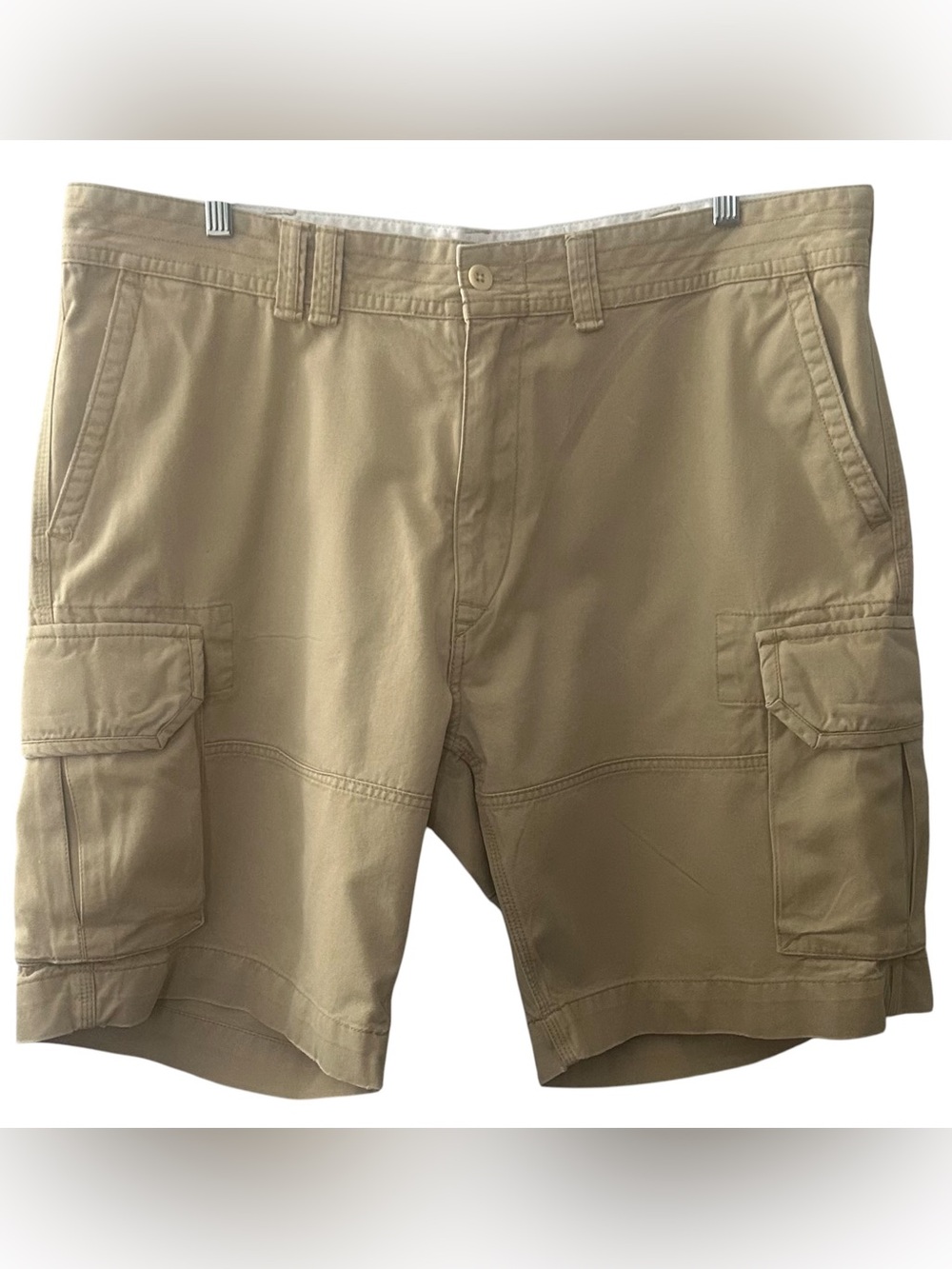 Polo Ralph Lauren Men’s Tan Khaki Cotton Twill Cargo Shorts Size 42 Relaxed Fit